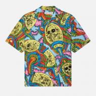 Мужская рубашка  Hawaiian S/S Type 5, цвет голубой, размер M WACKO MARIA