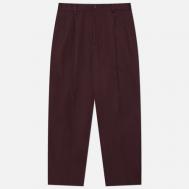 Мужские брюки  Double Pleated Chino Type 1, цвет бордовый, размер M WACKO MARIA