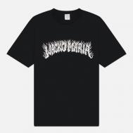 Мужская футболка  Tim Lehi Washed Heavy Weight Crew Neck Type 2, цвет чёрный, размер XL WACKO MARIA