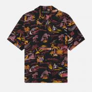 Мужская рубашка  Hawaiian S/S Type 2, цвет чёрный, размер XL WACKO MARIA