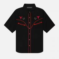 Мужская рубашка  Western S/S Type 5, цвет чёрный, размер M WACKO MARIA