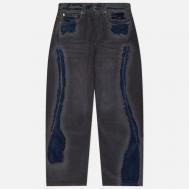 Мужские джинсы  Washed Distressed Seagull Print 3D Cut, цвет серый, размер 32 Evisu