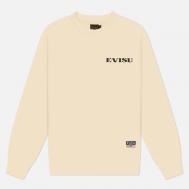 Мужская толстовка  Seagull Brocade Applique Relax Fit, цвет бежевый, размер L Evisu