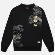 Мужская толстовка  Grateful Crane Foil Print, цвет чёрный, размер M Evisu