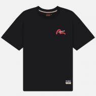 Мужская футболка  Heritage Godhead Printed Relax Fit, цвет чёрный, размер M Evisu