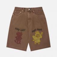 Мужские шорты  Vintage Washed Wide Wale, цвет коричневый, размер M Evisu