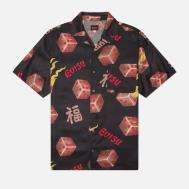 Мужская рубашка  Vintage All Over Printed Camp, цвет чёрный, размер XXL Evisu