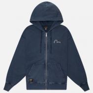 Мужская толстовка  Vintage Heavy Washed And Distressed Hoodie, цвет синий, размер XXL Evisu