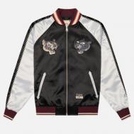 Мужская куртка бомбер  Heritage Duo Leopard Embroidery Souvenior, цвет чёрный, размер M Evisu