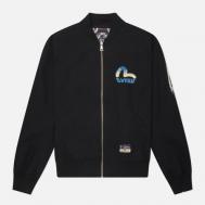 Мужская куртка бомбер  Heritage Daicock Print, цвет чёрный, размер L Evisu