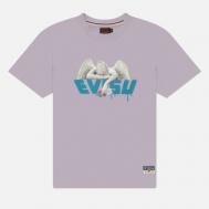 Мужская футболка  Heritage Angel & Aerosol Spray Paint Printed, цвет фиолетовый, размер XL Evisu