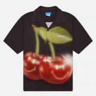 Мужская рубашка  Smiley Cherries, цвет чёрный, размер XL MARKET