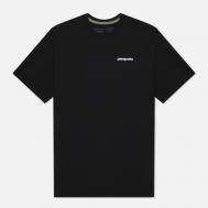 Мужская футболка  P-6 Logo Responsibili, цвет чёрный, размер M Patagonia