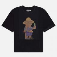 Мужская футболка  Reverse Weave 4 Panel Rework 1, цвет чёрный, размер S MARKET