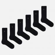 Комплект носков  Athletic Cotton Blend 6-Pack, цвет чёрный, размер 40-46 EU Polo Ralph Lauren