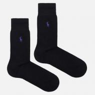 Комплект носков  Merino Wool 2-Pack, цвет чёрный, размер 43-46 EU Polo Ralph Lauren