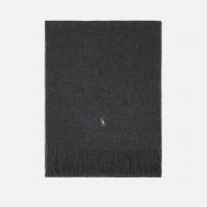 Шарф  Signature Virgin Wool Oblong, цвет серый Polo Ralph Lauren