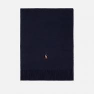 Шарф  Signature Virgin Wool Oblong, цвет синий Polo Ralph Lauren