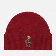 Шапка  Holiday Bear Rib, цвет красный Polo Ralph Lauren