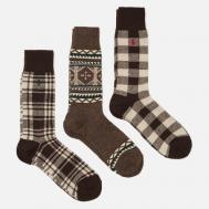 Комплект носков  Northwest Passage Gift Box 3-Pack, цвет коричневый, размер 40-46 EU Polo Ralph Lauren