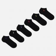 Комплект носков  Cushioned Sole 6-Pack, цвет чёрный, размер 35-40 EU Polo Ralph Lauren