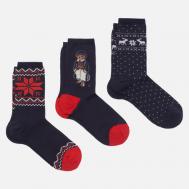 Комплект носков  Holiday Bear Crew 3-Pack, цвет комбинированный, размер 39-42 EU Polo Ralph Lauren