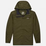 Мужская куртка ветровка  Dubliner Insulated, цвет зелёный, размер M Helly Hansen
