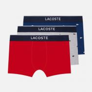 Комплект мужских трусов  Underwear 3-Pack Printed Stretch Trunks, цвет комбинированный, размер M Lacoste
