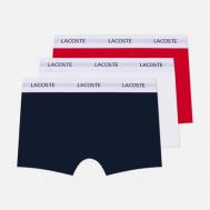 Комплект мужских трусов  3-Pack Stretch Trunks, цвет комбинированный, размер S Lacoste Underwear