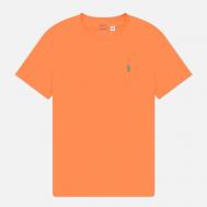 Мужская футболка  Classic Crew Neck 26/1 Jersey, цвет оранжевый, размер S Polo Ralph Lauren