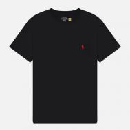 Мужская футболка  Embroidered Logo Pocket Classic Fit, цвет чёрный, размер S Polo Ralph Lauren