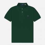 Мужское поло  The Iconic Basic Mesh Custom Slim Fit, цвет зелёный, размер XXL Polo Ralph Lauren