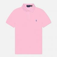 Мужское поло  The Iconic Basic Mesh Slim Fit, цвет розовый, размер S Polo Ralph Lauren