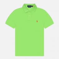 Мужское поло  The Iconic Basic Mesh Slim Fit, цвет зелёный, размер L Polo Ralph Lauren