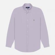Мужская рубашка  The Iconic Oxford Custom Fit, цвет фиолетовый, размер XXL Polo Ralph Lauren