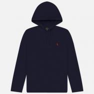 Мужской лонгслив  Embroidered Logo Hoodie, цвет синий, размер S Polo Ralph Lauren