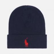 Шапка  Embroidered Logo, цвет синий Polo Ralph Lauren