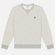 Мужская толстовка  Double-Knit Crew Neck, цвет серый, размер XXL Polo Ralph Lauren