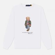 Мужская толстовка  Polo Bear Crew Neck, цвет белый, размер L Polo Ralph Lauren