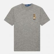 Мужская футболка  Heritage Polo Bear Classic, цвет серый, размер M Polo Ralph Lauren