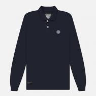 Мужское поло  Pod LS, цвет синий, размер M Peaceful Hooligan