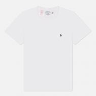 Мужская футболка  BCI Liquid Cotton Sleep Top Crew Neck, цвет белый, размер S Polo Ralph Lauren