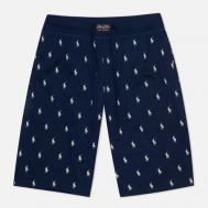Мужские шорты  Slim Fit All Over Polo Pony, цвет синий, размер L Polo Ralph Lauren