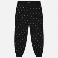 Мужские брюки  All Over Pony Cotton Jersey Sleep Jogger, цвет чёрный, размер XL Polo Ralph Lauren