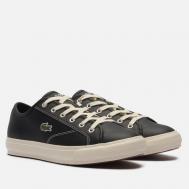 Мужские кеды  Backcourt Leather, цвет чёрный, размер 43 EU Lacoste