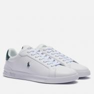 Мужские кроссовки  Heritage Court II Nappa Leather, цвет белый, размер 42 EU Polo Ralph Lauren