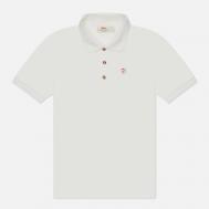 Мужское поло  Crowley Pique, цвет белый, размер XL FJALLRAVEN