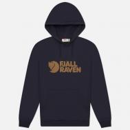 Мужская толстовка  Logo Hoodie, цвет синий, размер S FJALLRAVEN