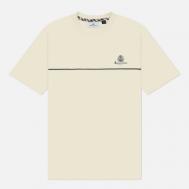 Мужская футболка  Piping Small Logo, цвет бежевый, размер L Aquascutum