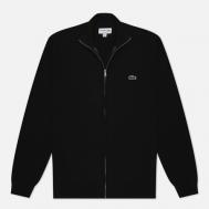 Мужской свитер  Stand-Up Collar Organic Cotton Zippered, цвет чёрный, размер XXL Lacoste